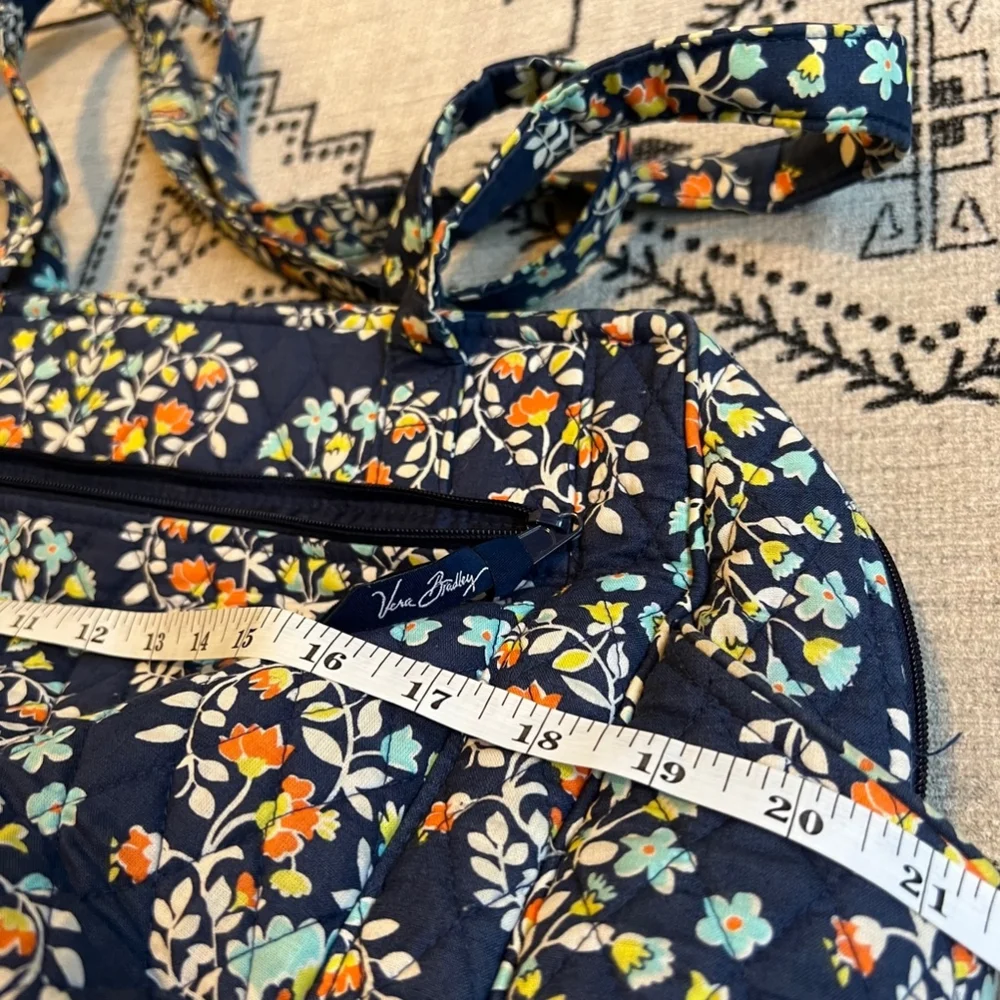 Vera Bradley Floral Blue Multi Tote Bag
